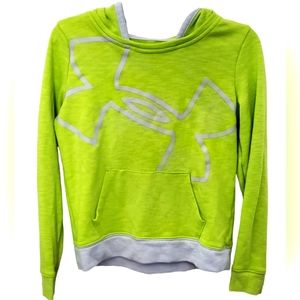 Under Armour‎ Girls Bright Green hoodie, Size Small